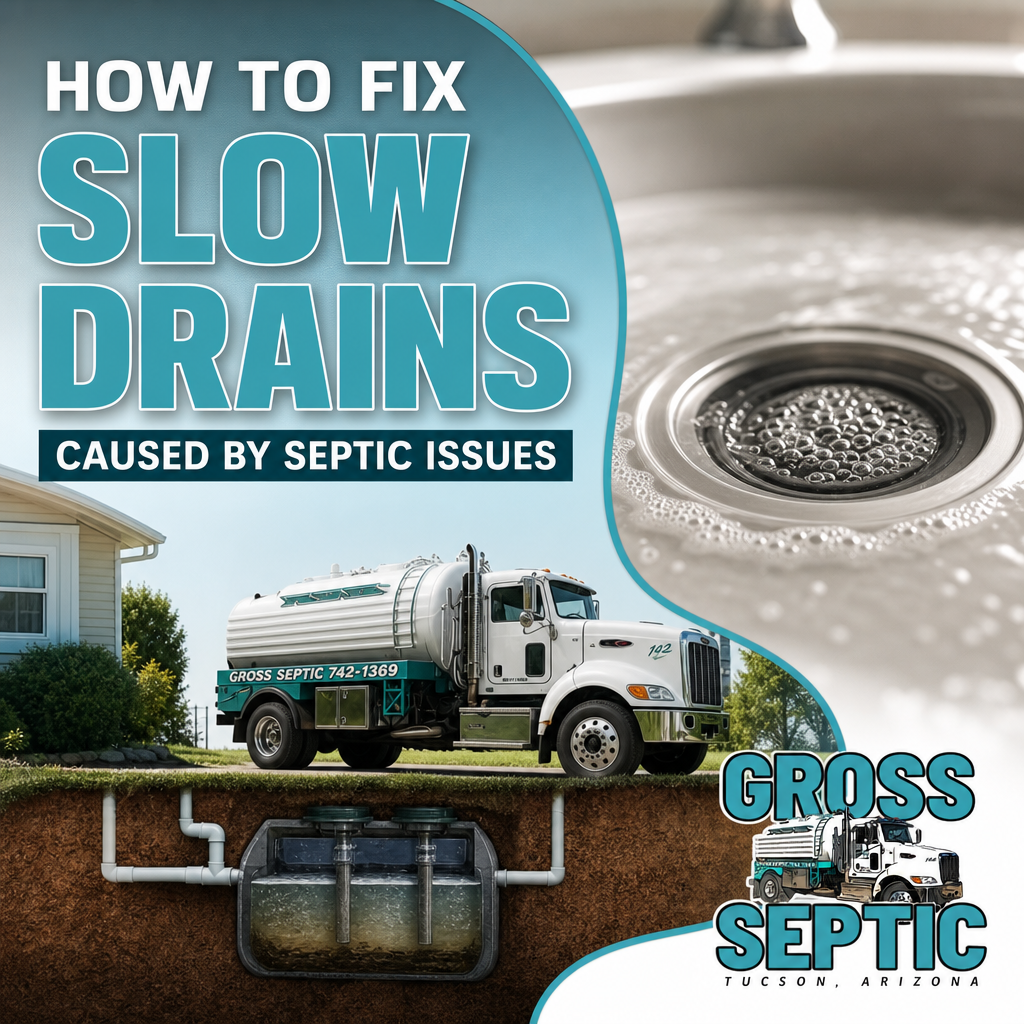 How to Fix Slow Drains Caused by Septic Issues